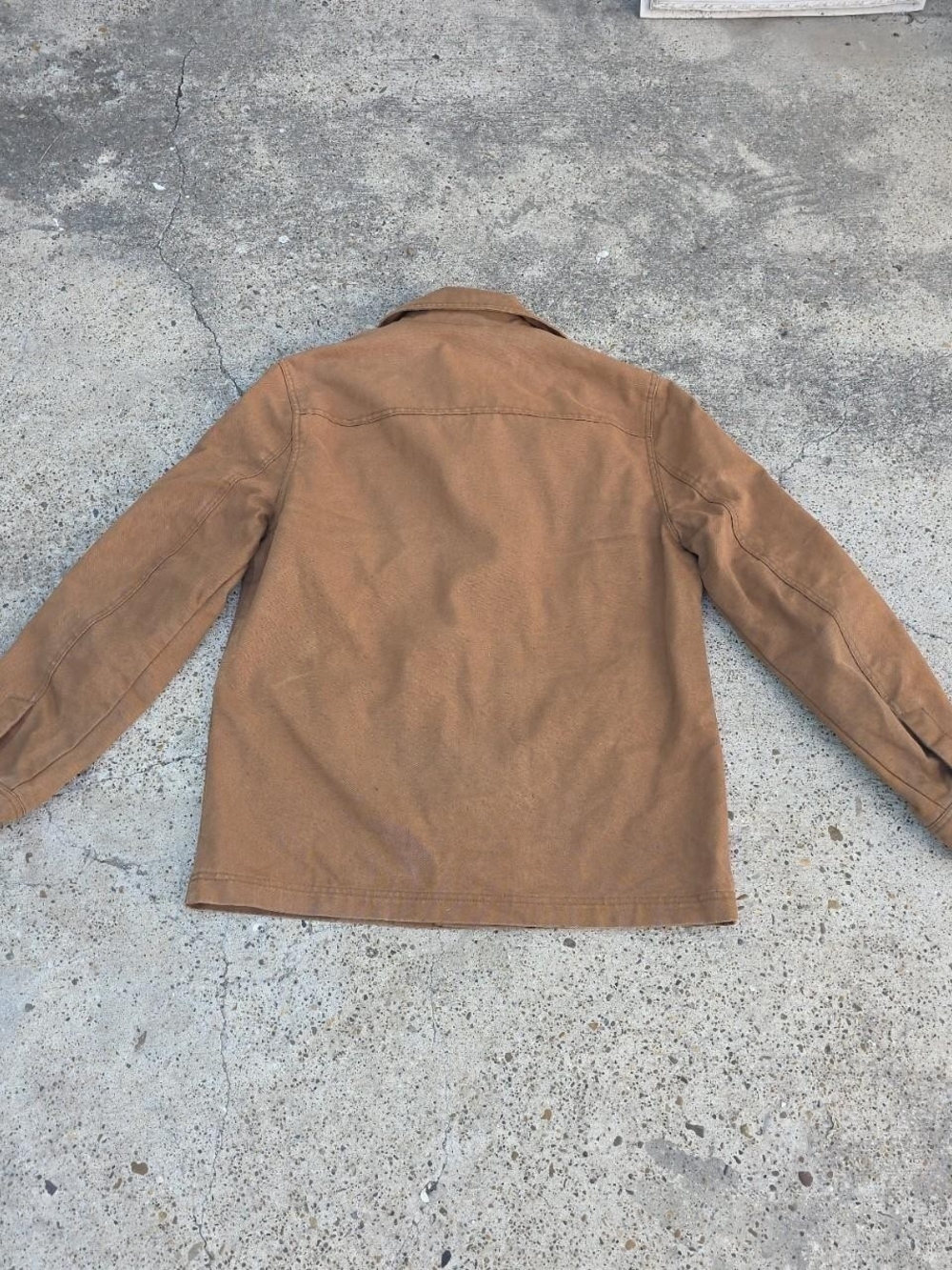 Pendleton Chore Coat Size Medium Brown Canvas Work Jacket Barn Western - Picture 2 of 8
